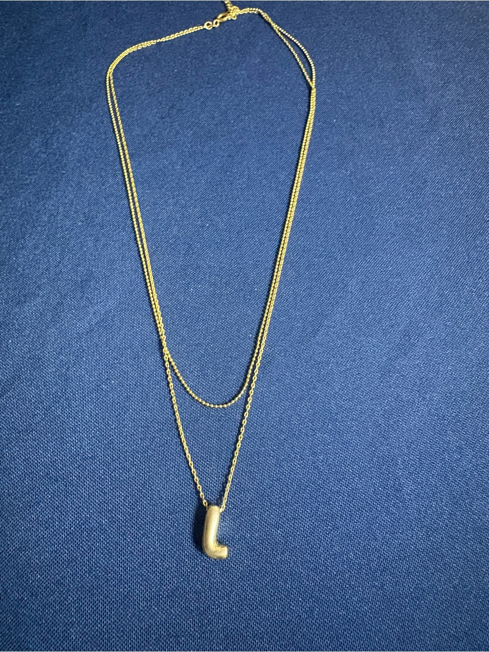Gold Double-Layer Pendant Necklace - Women Jewelry